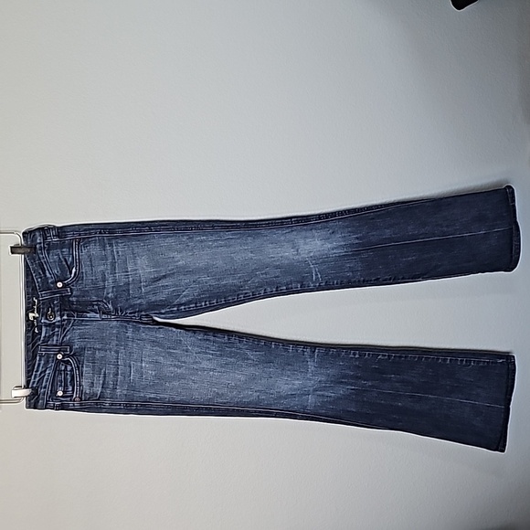 7 FAM size 26 bootcut A pocket jeans Indie Grunge Hipster Y2K low rise Downtown - Picture 1 of 13